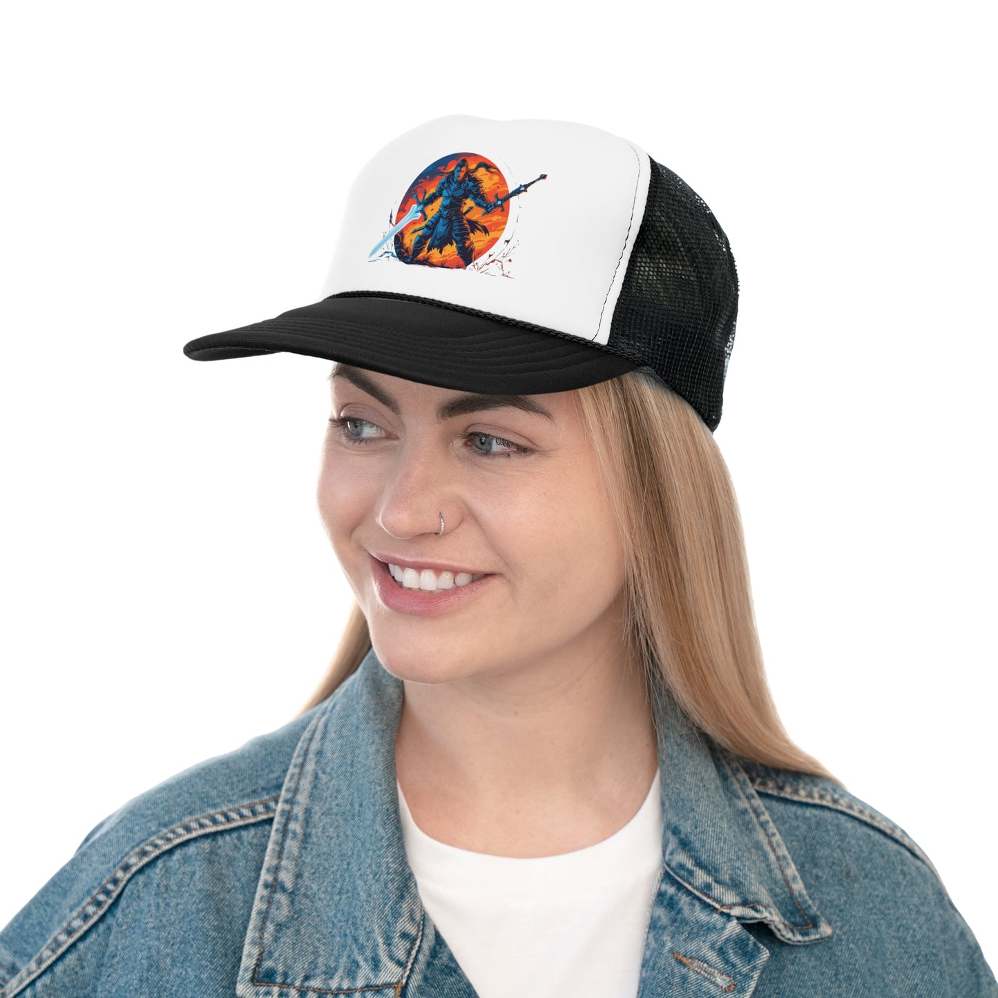 Epic Warrior Trucker Cap, Fantasy Hat, Adventure Gear